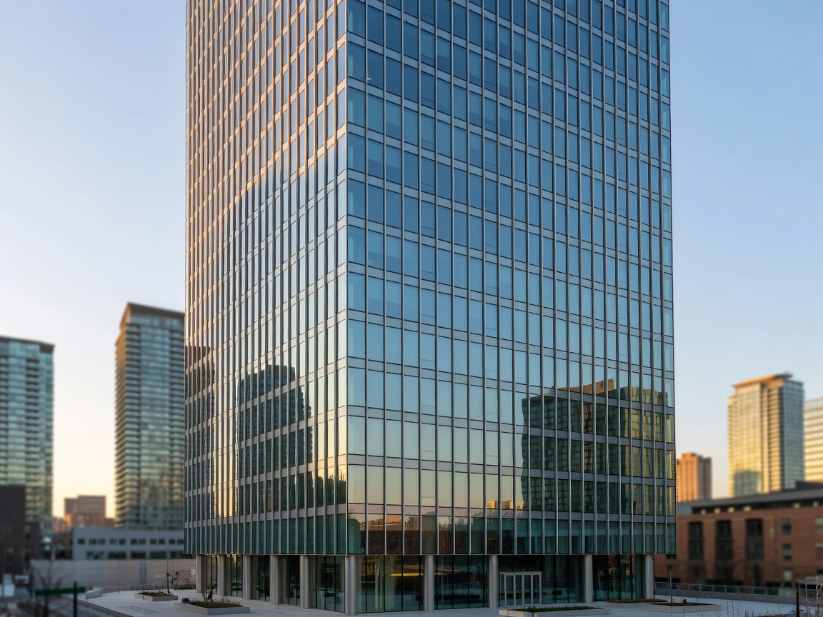 Modernist glass tower architecture of The Ritz-Carlton in downtown Toronto
